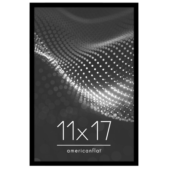 Americanflat Poster Frame - Perfect Frame for Photos and Artwork - Large Picture Frame - Polished Plexiglass - Hanging Hardware with Horizontal and Vertical Display